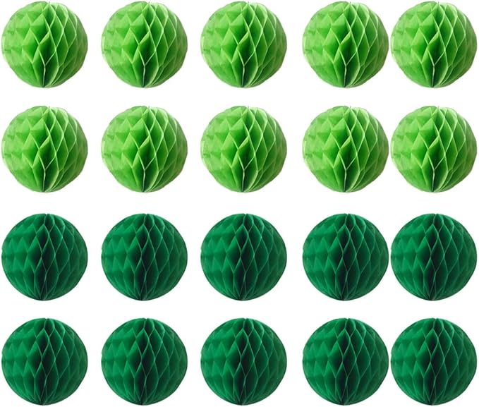 20pcs Honeycomb Flower Balls Party Honeycomb Balls Decoration Paper Flower by ZGjoy