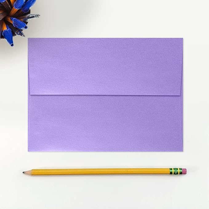LUXPaper A7 Invitation Envelopes | Peel & Press | 5 1/4" x 7 1/4" | Amethyst - Image 4