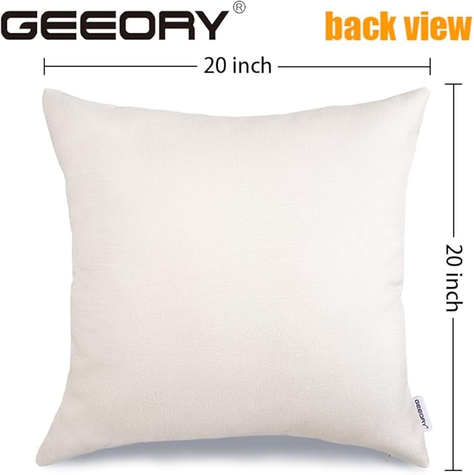 GEEORY Winter Christmas Throw Pillow Covers 20 x 20 Inch Set of 4, Xmas Trees - Image 6