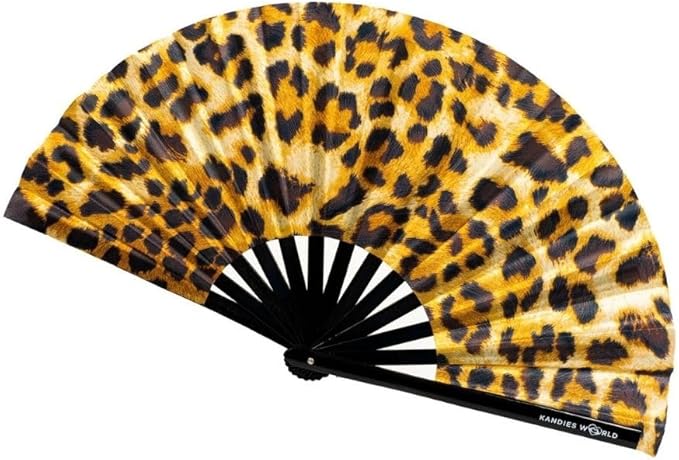 Kandies World UV Reactive Custom Festival Folding Hand Fan by KandiesWorld