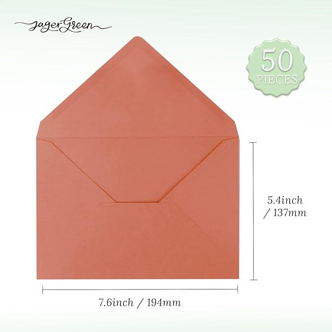 50 Pack 5x7 Envelopes Letter Size, Envelope 5.4x7.6 - Image 6
