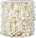 98FT Pearl Beads String Garland, 8mm 3mm Ivory Faux Pearl Beads Roll Strand Bulk by Cadikez