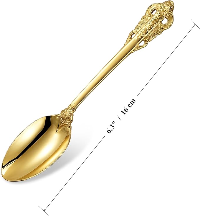 KEAWELL Luxury 6.3" Teaspoons, 18/10 Stainless Steel, Gorgeous Small Spoons - Image 3