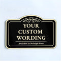 Personalized Custom Decorative Outdoor Metal Signs, 18x12 Inches, Waterproof by SpeedyOrders