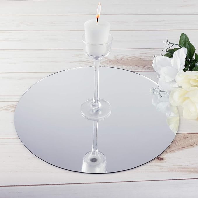 Super Z Outlet Round Mirror Wedding Table Centerpieces - Image 5