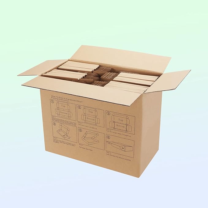 MEBRUDY 7x5x2 Inches Shipping Boxes Pack of 50, Small Corrugated Cardboard Box - Image 9