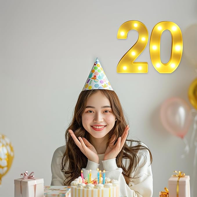 20th Birthday Decorations for Women Men, Happy 20 Year Old Birthday Decorations - Image 4