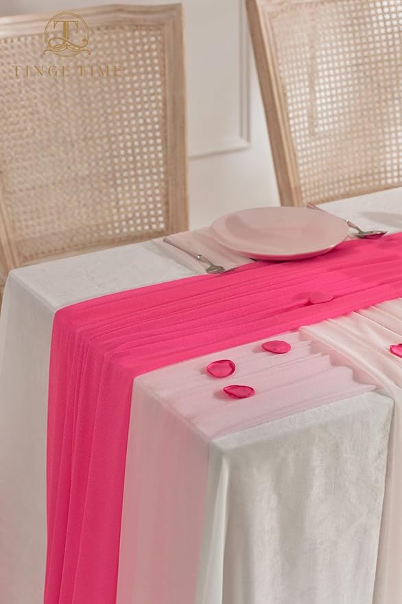 TINGE TIME 3 Panels Wedding Arch Draping Fabric, Wedding Arch Drapes - Image 6