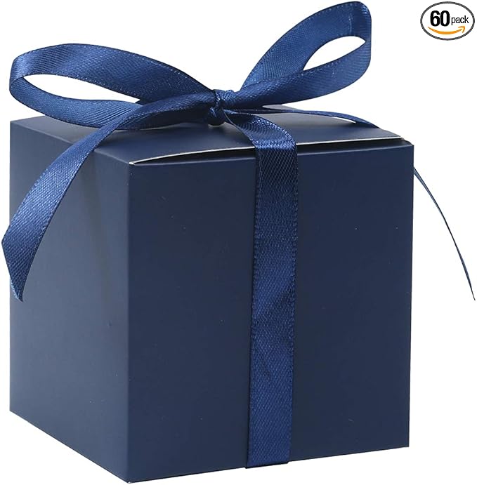 COTOPHER 60pcs Wedding Favor Boxes, Paper Gift Boxes 3x3x3 Inches Small Gift by COTOPHER