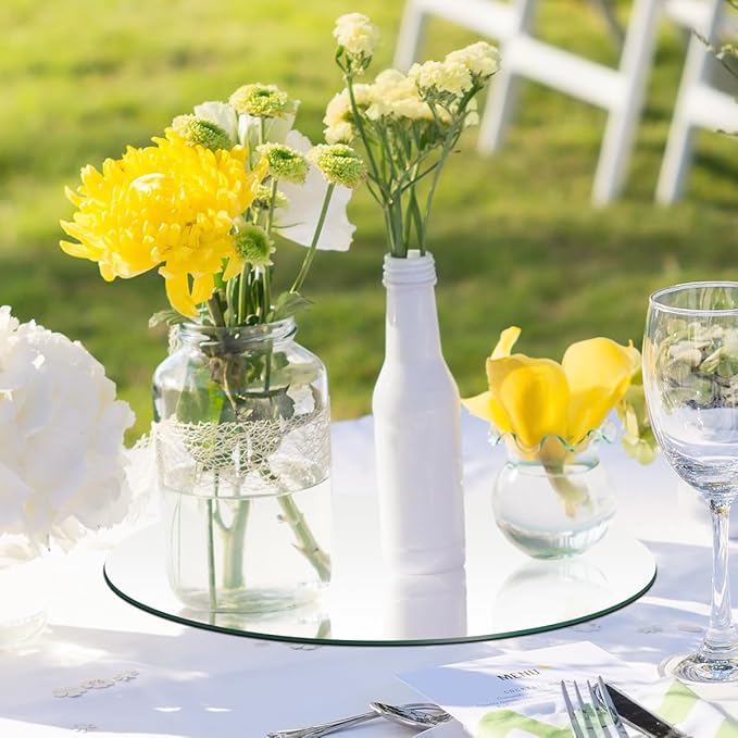 9PCS 12" Round Mirror Centerpieces - Image 5