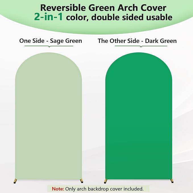 HEMMOTOP 7.2 ft Arch Backdrop Cover, Fabric Stretchy Background - Image 2