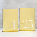 JINMURY Gold Wedding Table Numbers 1-25 by JINMURY