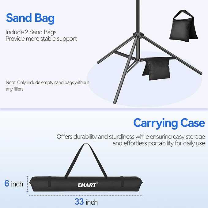 EMART Photo Video Studio 7 x 10ft Green Screen Backdrop Stand Kit, Photography - Image 7
