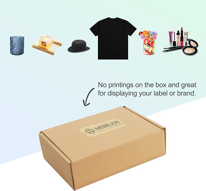 MEBRUDY 7x5x2 Inches Shipping Boxes Pack of 50, Small Corrugated Cardboard Box - Image 5