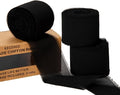 3 Rolls Black Handmade Chiffon Ribbon, 1.5" x 21Yd Frayed Fringe Silk Ribbons by KEOSREE