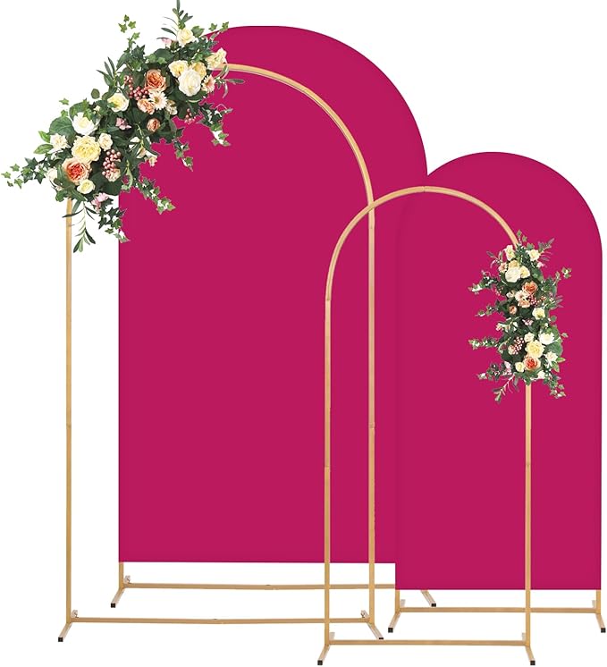 Metal Arch Backdrop Stand and Cover Set, 6FT Party Backdrop, Backdrop Stand by Unknown