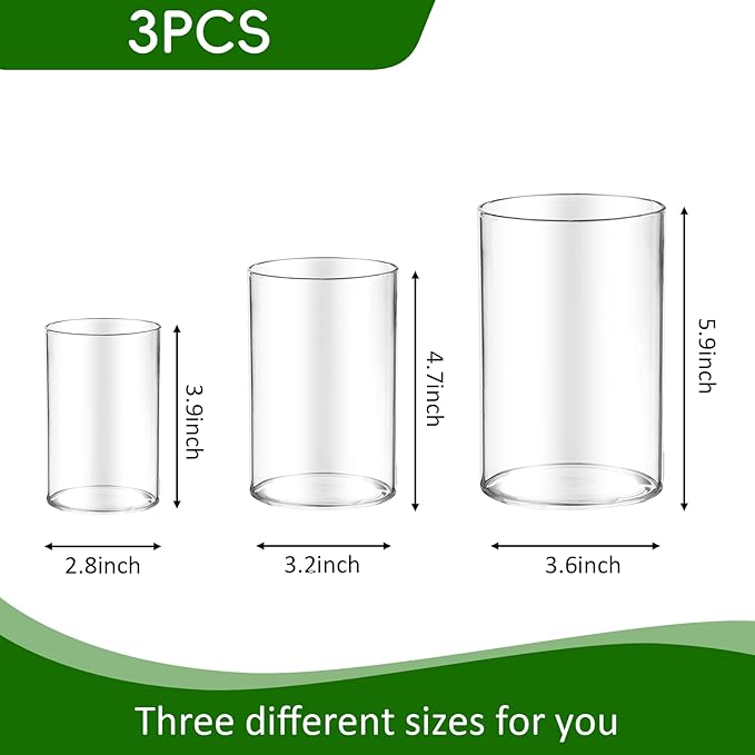 36pcs Glass Vase Cylinder for Centerpieces Small Flower Glass Clear Home Decor - Image 2