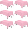 BRILLMAX 6 Pack Pink Tablecloths by BRILLMAX