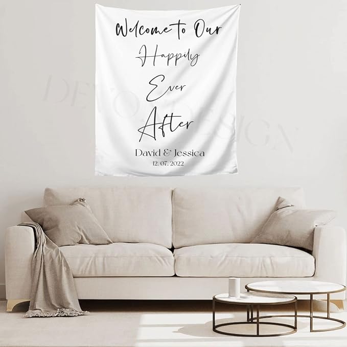 Welcome to Our Happily Ever After Backdrop - Image 4
