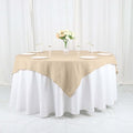 Efavormart 54x54 Nude Wholesale Linens Seamless Polyester Square Linen by efavormart