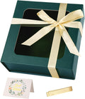 TIACABO Green Gift Box with Window, 7.5"x7.5"x3.1" Bridesmaid Boxe by TIACABO
