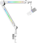 IXTECH RGB Mic Boom Arm High Profile, Overhead Boom Arm Microphone Stand Desk by I-XTECH