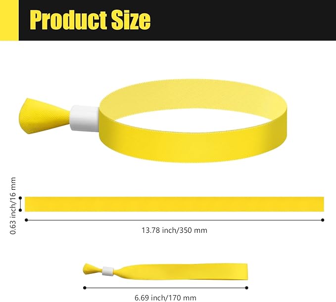 Green-Power America 100 Pcs Cloth Event Wristbands, Event Wristbands, Colored - Image 2