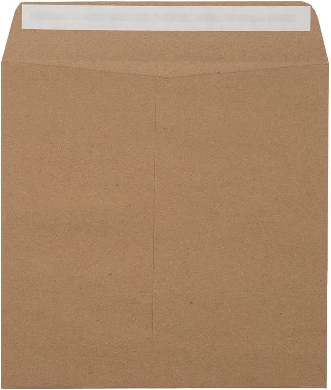 LUXPaper Square Invitation Envelopes | Peel & Press | 8" x 8" | Grocery Bag - Image 4