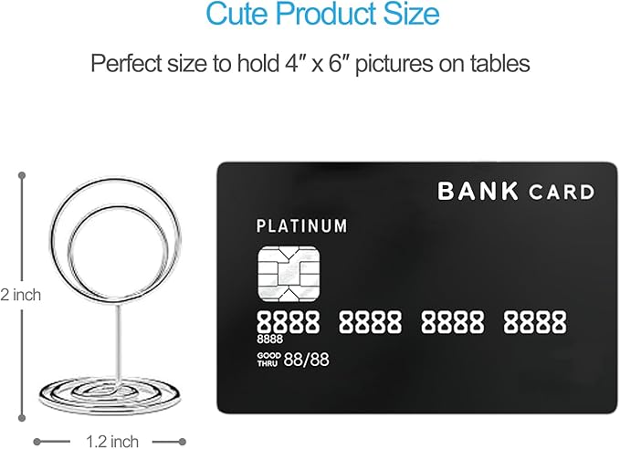 20pcs Mini Place Card Holders, Cute Table Number Holders, Classy Table Card - Image 3