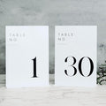 JINMURY White Wedding Table Numbers 1-30 by JINMURY