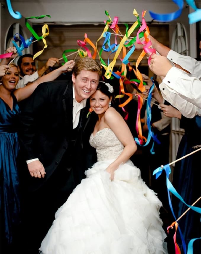 Kingsnow 100 Pieces Multi-Color Ribbon Wands Streamers Sticks - Image 7