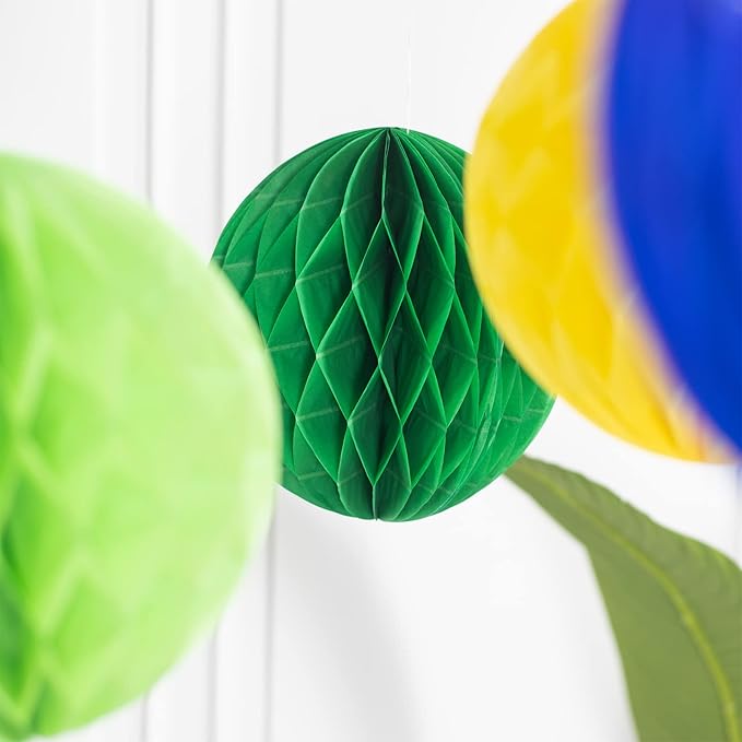 Colorful Rainbow Hanging Tissue Paper Honeycomb Balls Pride Party Decorations - Image 7