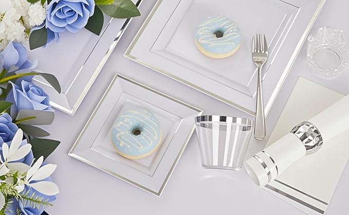 Festiva 350Pcs Silver Plates - Image 9