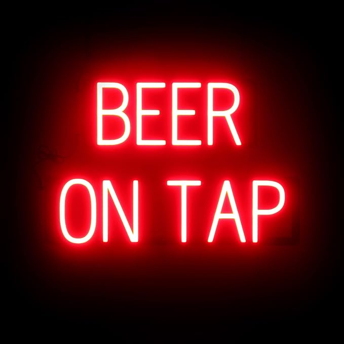 SpellBrite BEER ON TAP Sign | Beer-Related Sign by SpellBrite