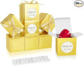 COTOPHER Small Gift Boxes 100 Pack 4x4x4 inches Pink Gift Boxes by COTOPHER