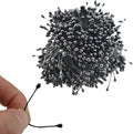 HAHIYO 700Pcs 3mm Fully Black Pearl Double Head Flower Pistil Handmade by HAHIYO