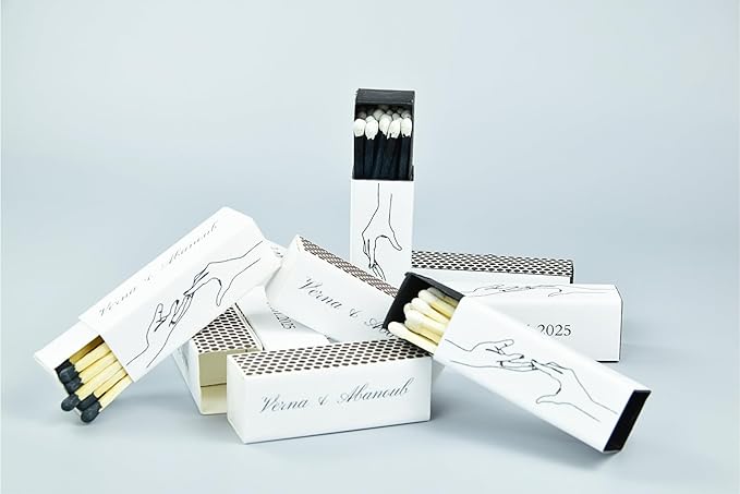 10 Boxes - Customized Matchboxes Colorful Tips - Image 5