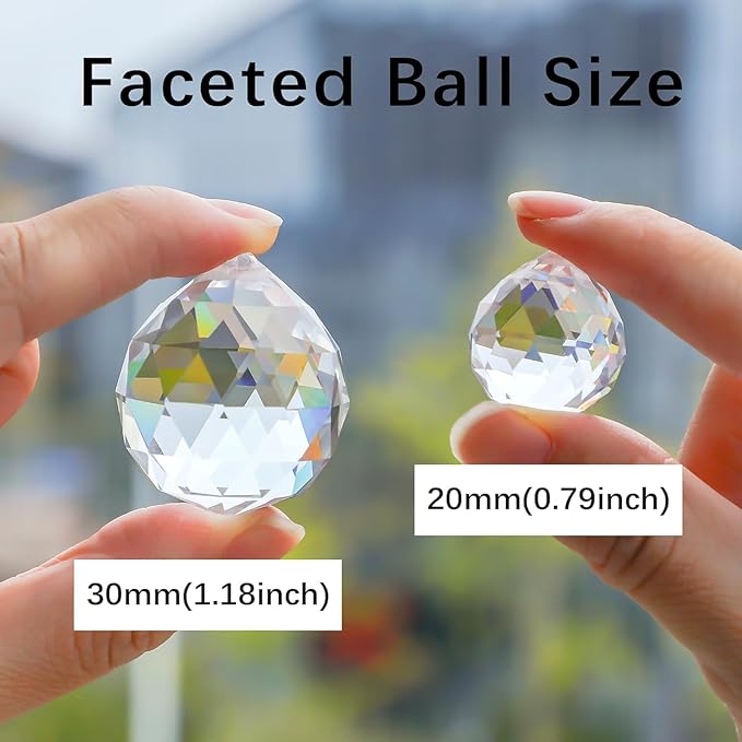 Crystalsuncatcher 10pcs Crystal Glass Ball Chandelier Prisms Pendants Parts - Image 2