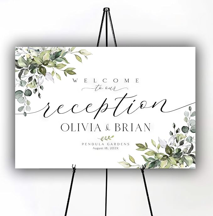 Personalized Wedding Welcome Sign, Welcome To Our Wedding Sign, Reception - Image 2