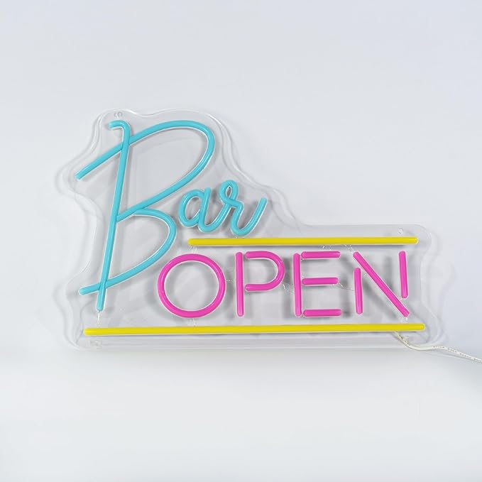 Open Bar Neon Sign Lights USB Neon Sign and Decor Led Light, Neon Signs - Image 4
