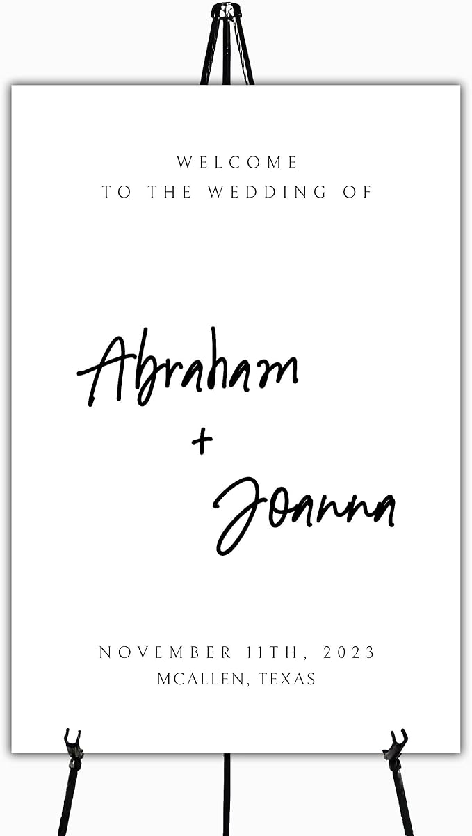 Wedding Welcome Sign, Wedding Welcome, Calligraphy Welcome sign by Custom