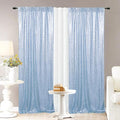 Eternal Beauty Sequin Backdrop Curtains, 2x8 Ft-2 Panels Baby Blue Back Drop by EternalBeauty