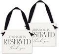 Ritzy Rose Set of 2 Reserved Row Sign by Ritzy+Rose