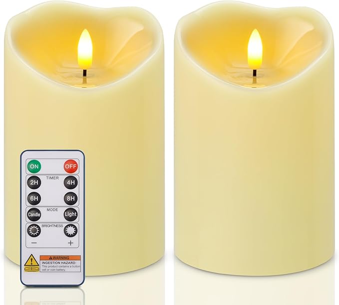 Amagic 4” x 6” Waterproof Outdoor Flameless Candles by AMAGIC