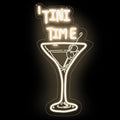 Tini Time Neon Sign, Martini LED Neon Sign by DMDMBSR