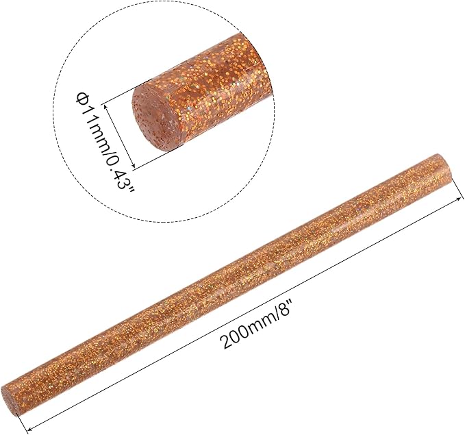 uxcell 20pcs Hot Glue Sticks for Glue Gun 11mm/0.43-inch x 8-inch Mini Hot Melt - Image 2