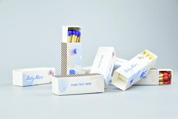 Customizable Baby Shower Matchboxes – Set of 10 – Cute Baby Design – Colorful - Image 5