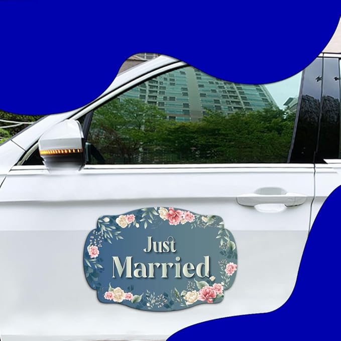 GEEKBEAR Just Got Married Car Magnet - Image 2