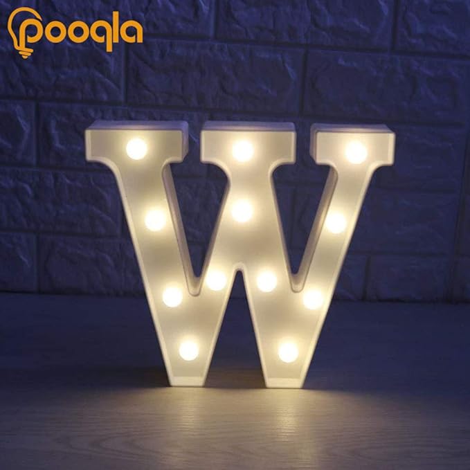 Pooqla LED Marquee Letter Lights Sign, Light Up Alphabet Letter - Image 4