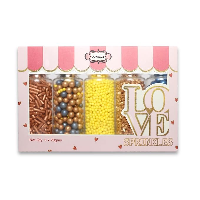 Sprinkles - Confect Sprinkles for Cakes & Cupcakes Decoration Assorted pack of - Image 7
